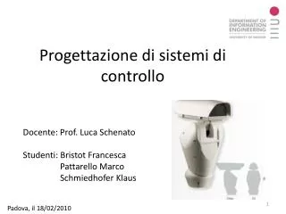progettazione di sistemi di controllo