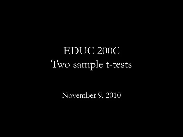 educ 200c two sample t tests