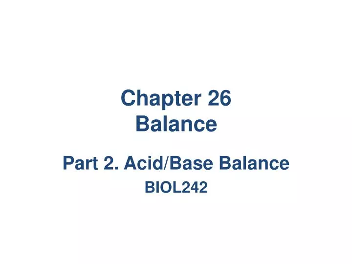 chapter 26 balance