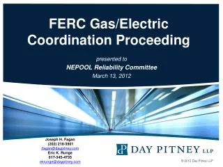FERC Gas/Electric Coordination Proceeding