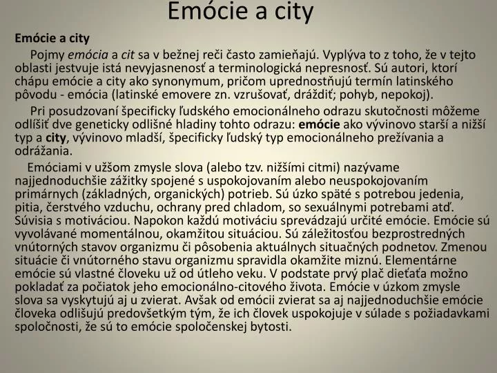 em cie a city