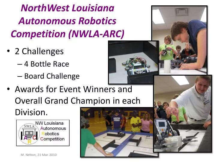 northwest louisiana autonomous robotics competition nwla arc