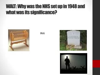 WALT: Why was the NHS set up in 1948 and what was its significance?