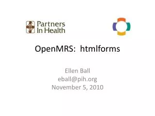 OpenMRS : htmlform s