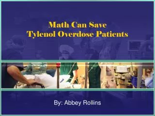 Math Can Save Tylenol Overdose Patients