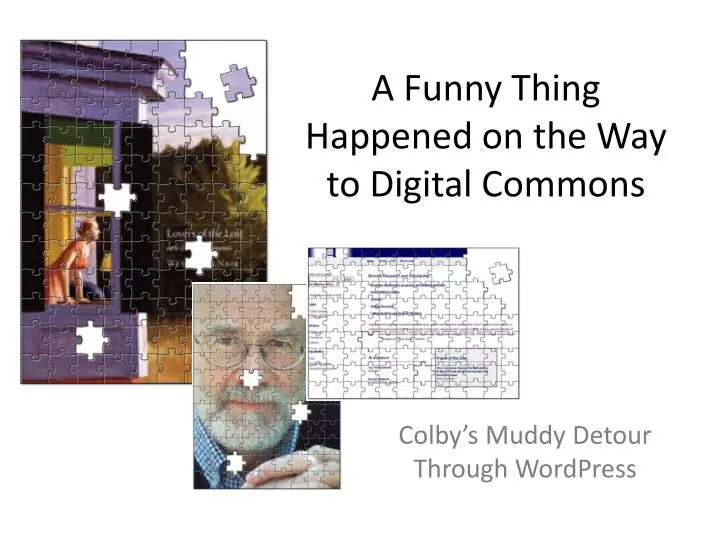 a funny thing happened on the way to digital commons