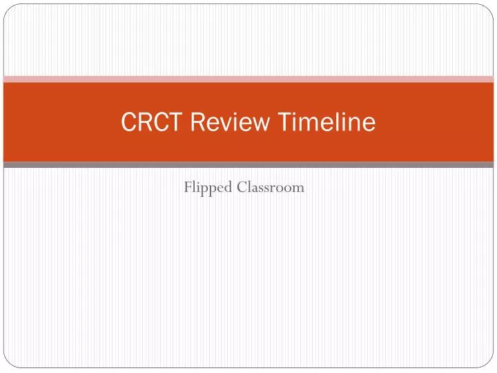 crct review timeline