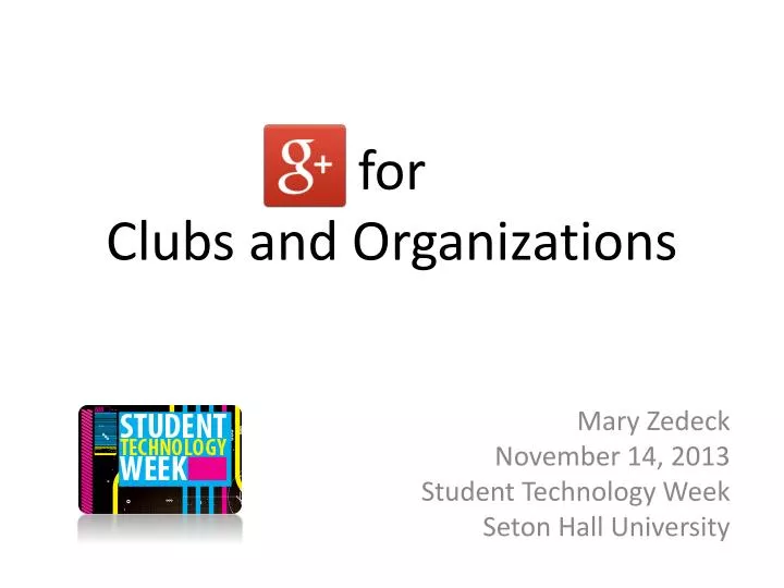 for clubs and organizations
