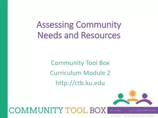 Assessing Community Needs and Resources