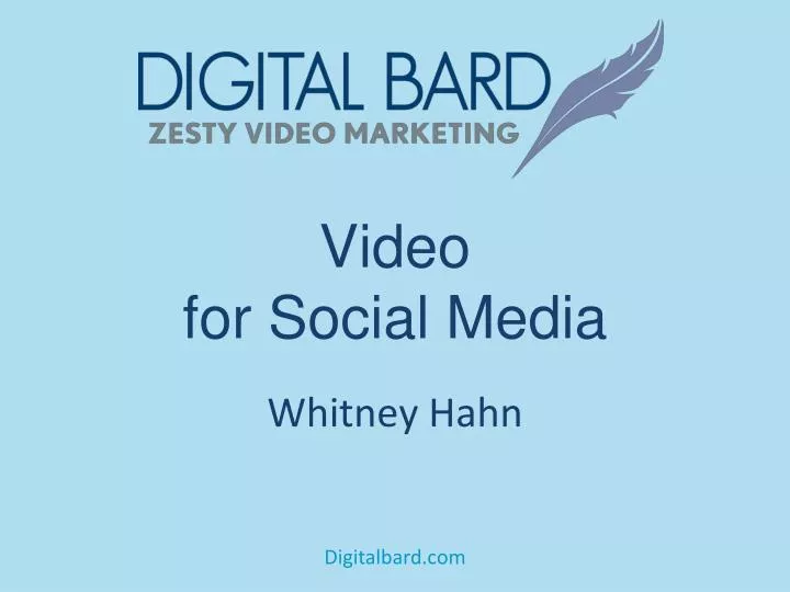 video for social media