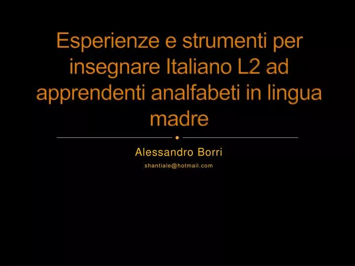 esperienze e strumenti per insegnare italiano l2 ad apprendenti analfabeti in lingua madre
