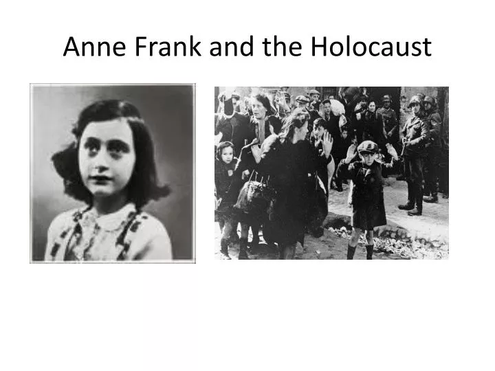 anne frank and the holocaust