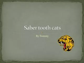 Saber tooth cats