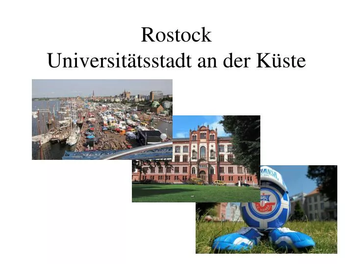 rostock universit tsstadt an der k ste
