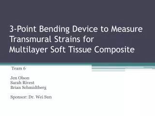 3-Point Bending Device to Measure Transmural Strains for Multilayer Soft Tissue Composite