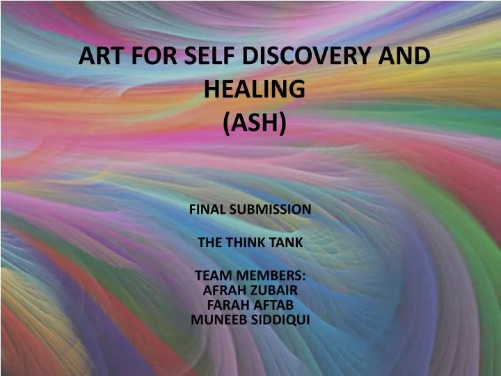 art for self discovery and healing ash