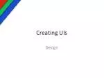 Creating UIs - slide 1