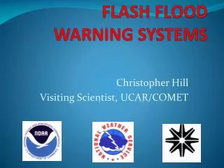 FLASH FLOOD WARNING SYSTEMS
