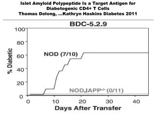 Islet Amyloid Polypeptide Is a Target Antigen for Diabetogenic CD4+ T Cells