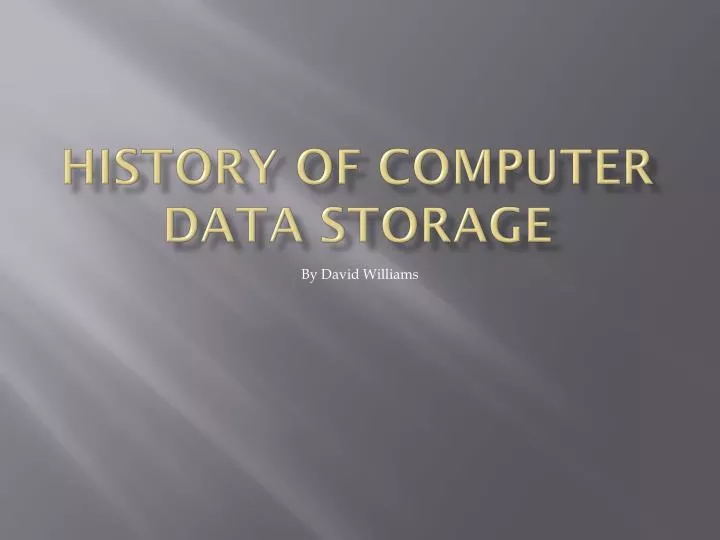 history of computer data storage