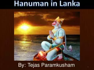 Hanuman in Lanka