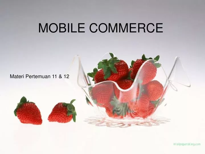 mobile commerce