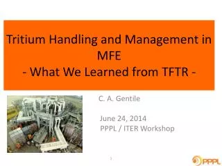 Tritium Handling and Management in MFE - What We Learned from TFTR -