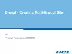 Drupal - Create a Multi-lingual Site - slide 1