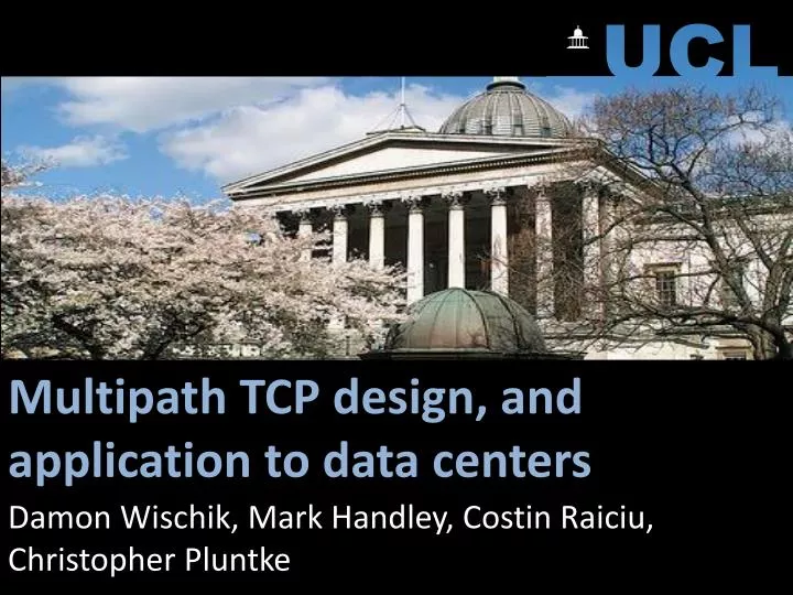 multipath tcp design and application to data centers