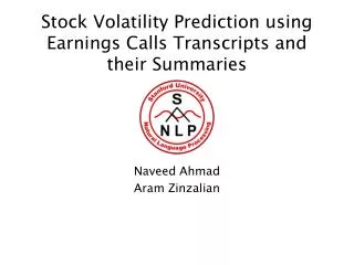 Stock Volatility Prediction using Earnings Calls Transcripts and their Summaries