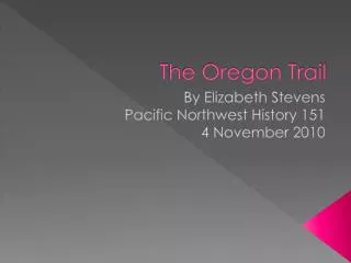 the oregon trail