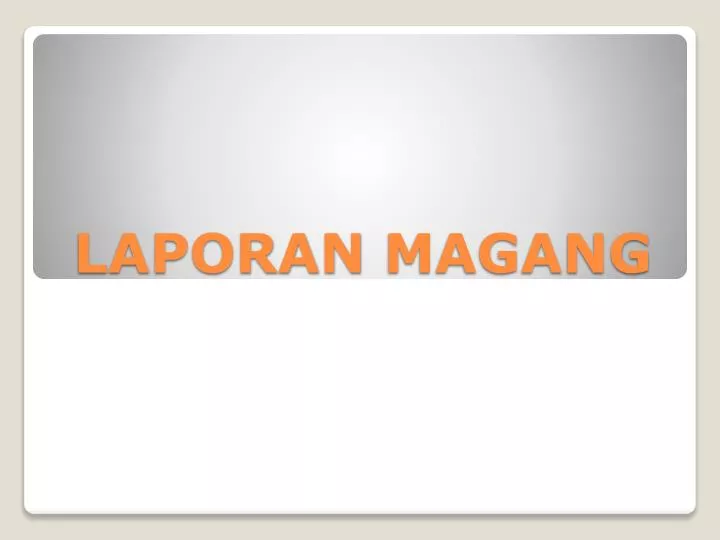 laporan magang