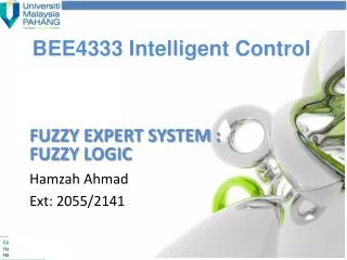 BEE4333 Intelligent Control