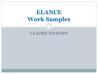 elance work samples