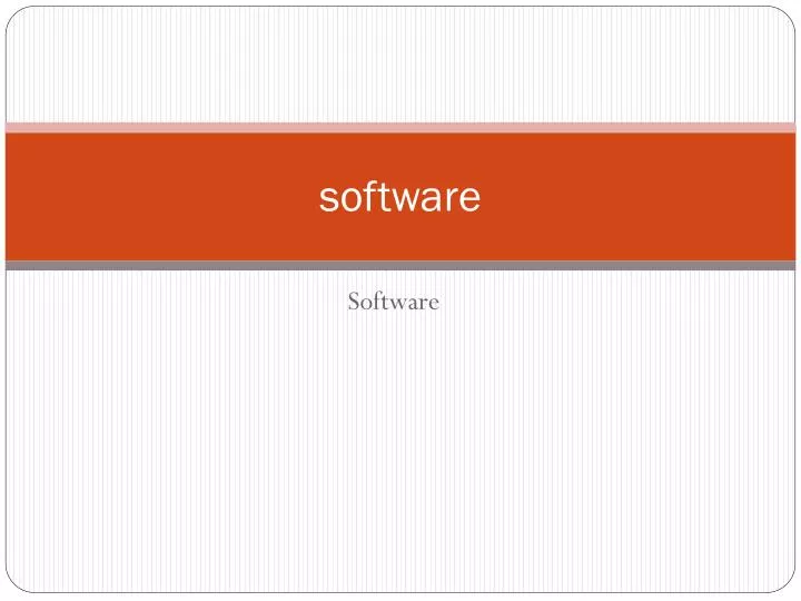 software