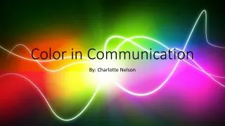 Color in Communication