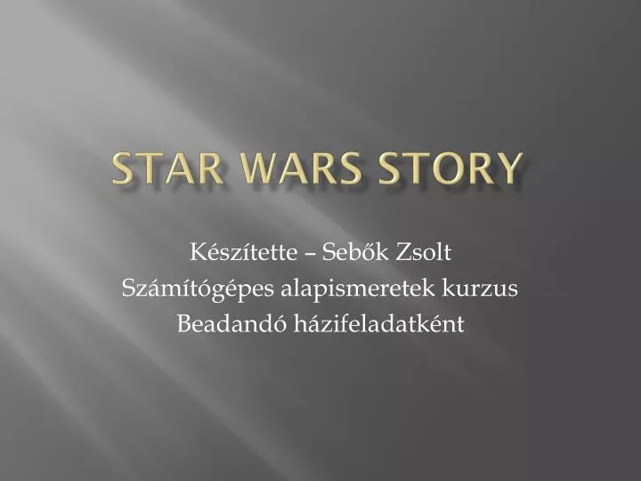 star wars story