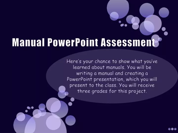 manual powerpoint assessment