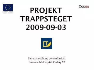 PROJEKT TRAPPSTEGET 2009-09-03