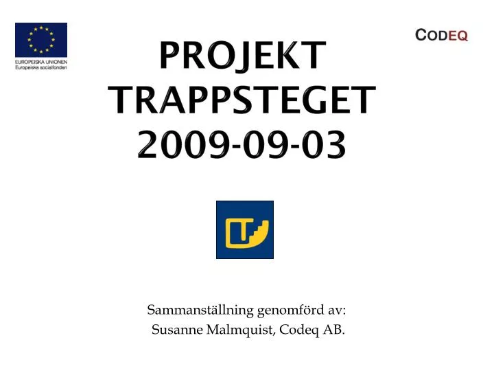 projekt trappsteget 2009 09 03