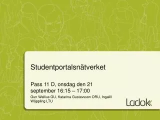 studentportalsn tverket