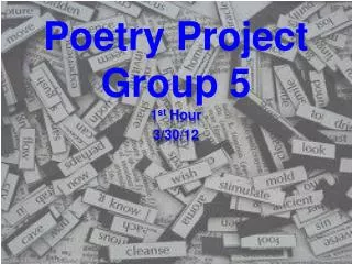 Poetry Project Group 5