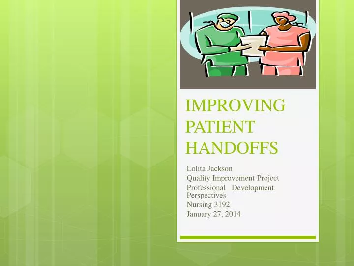 improving patient handoffs