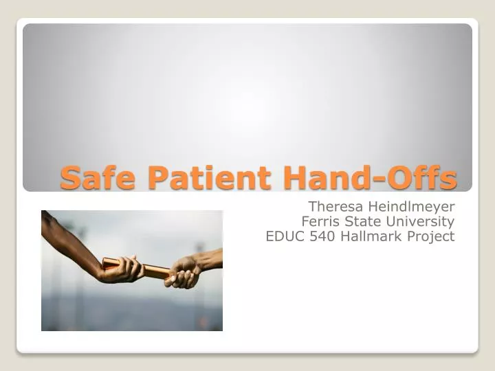 safe patient hand offs