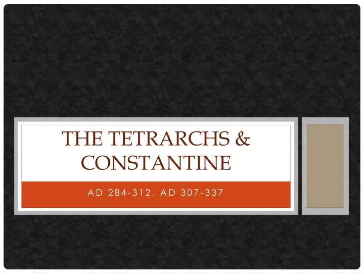 the tetrarchs constantine