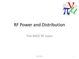 RF Power and Distribution