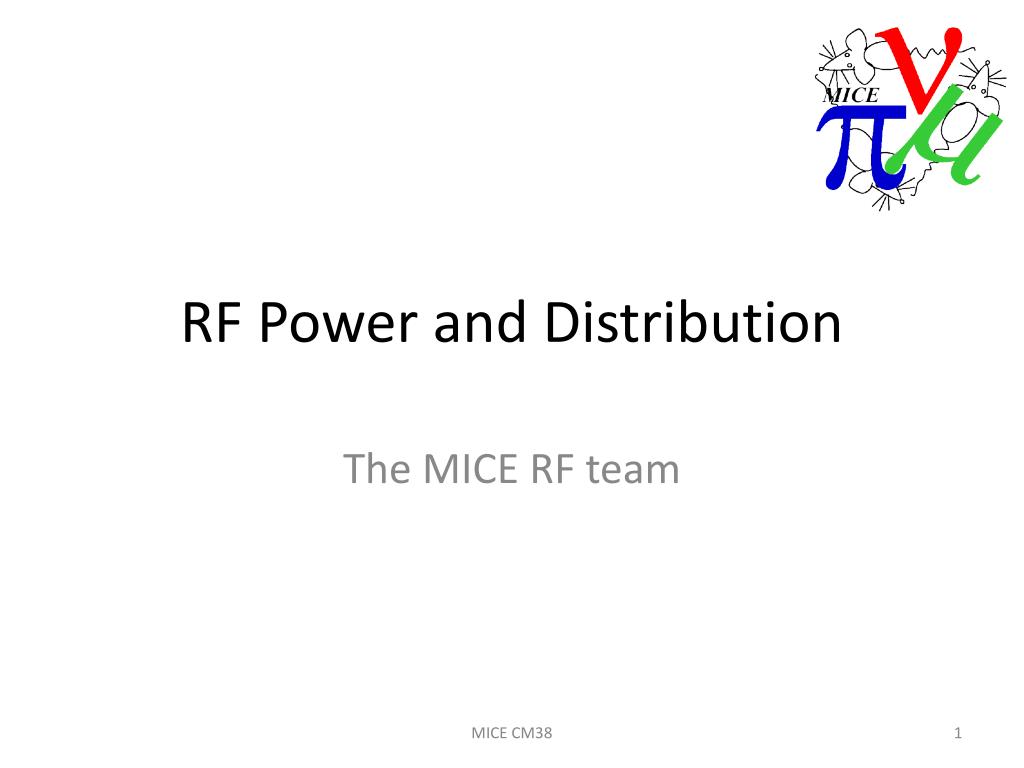 PPT - RF Power and Distribution PowerPoint Presentation, free download ...
