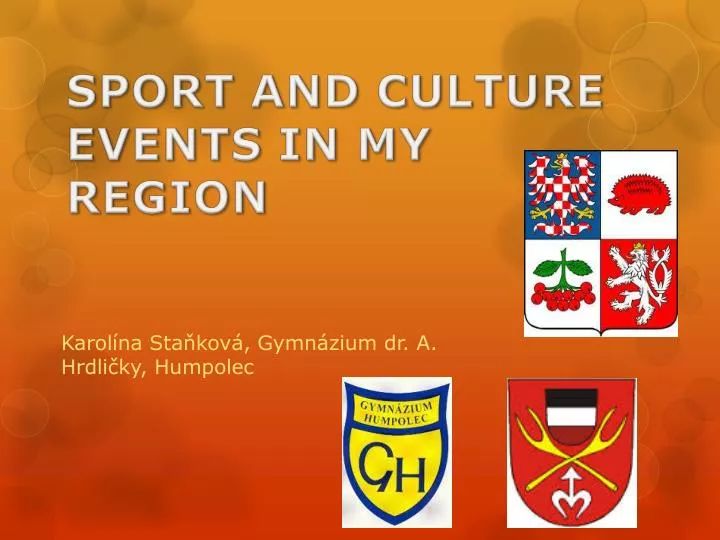 sport and culture events in my region
