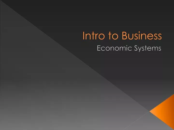 intro to business