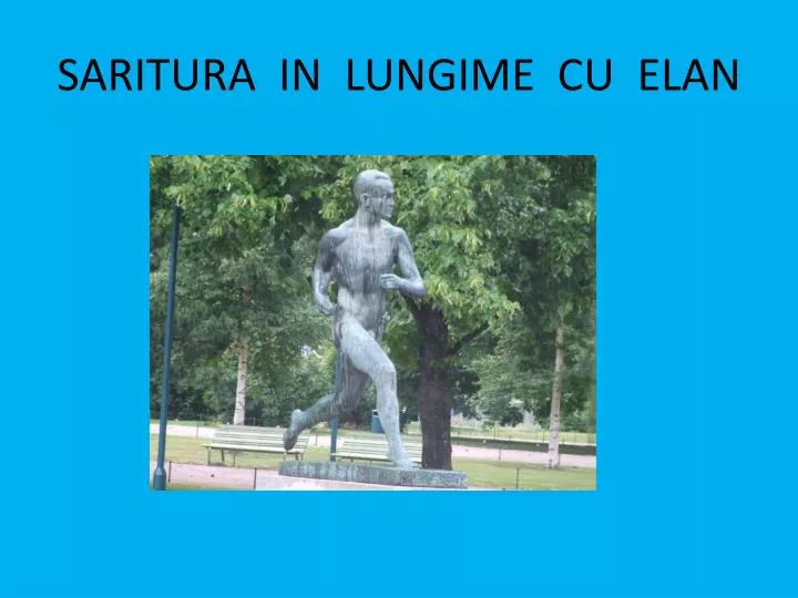 saritura in lungime cu elan